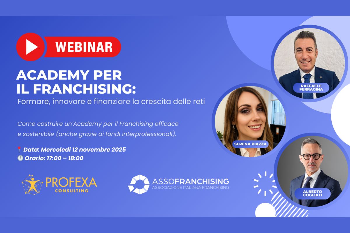 12 novembre - Academy per il franchising: formare, innovare e finanziare la crescita delle reti